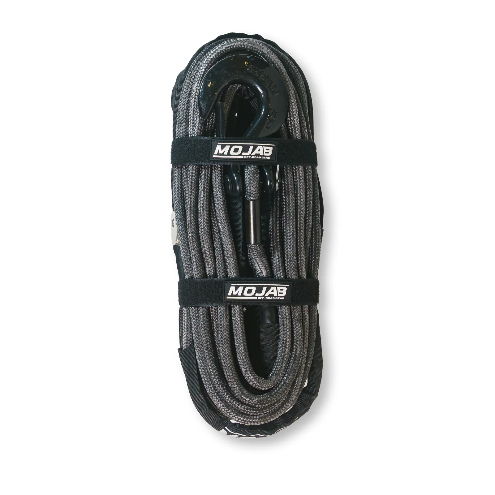 1/2'' x 78' Double Braided Winch Rope with removeable forged winch hook - Image 3