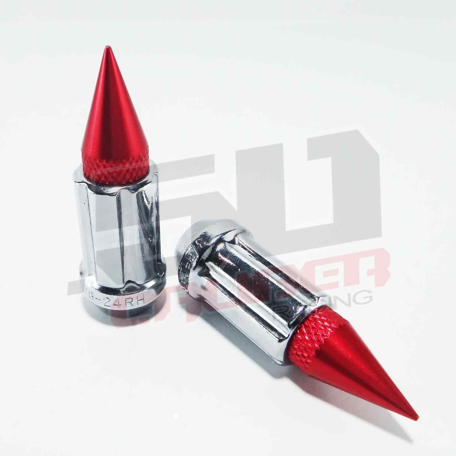 12 x 1.5 mm Chrome Spiked Lug Nuts Anodized - 16 Pack - Image 23