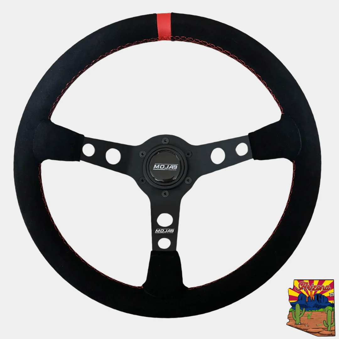 13.5" Deep Dish Steering Wheel for UTVs | 2.5" Dish + Horn Button - MOJAB - Image 6