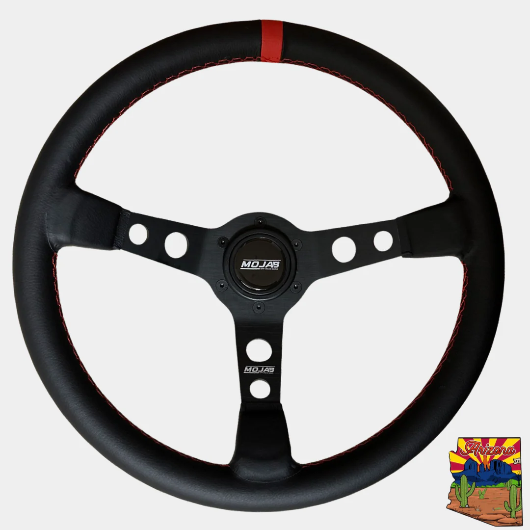 13.5" Deep Dish Steering Wheel for UTVs | 2.5" Dish + Horn Button - MOJAB - Image 7