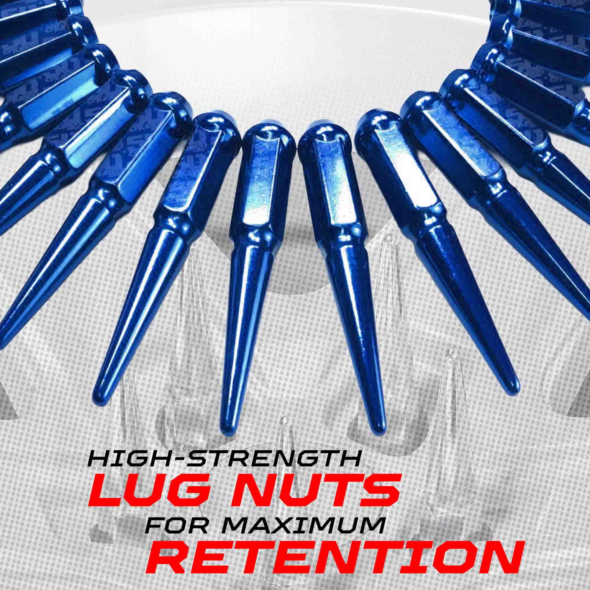 14x2.0mm Extended Spike Lug Nuts - 60 Degree Taper Seat - Image 14