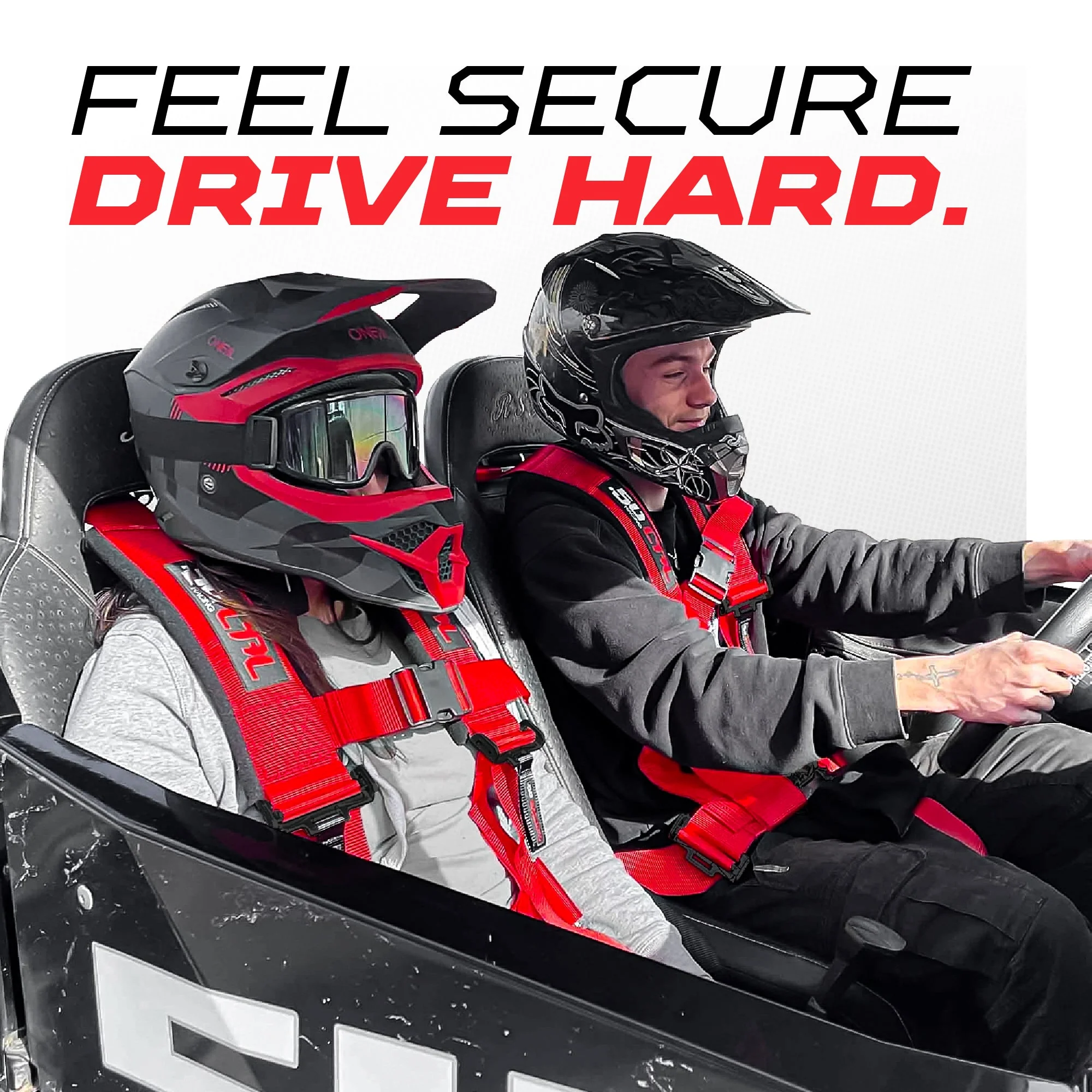 50 Caliber Racing Elite Series 4-Point UTV Harness | Ultra Kush Padding + Push Button Release | 2" & 3", 7 Colors - Image 29