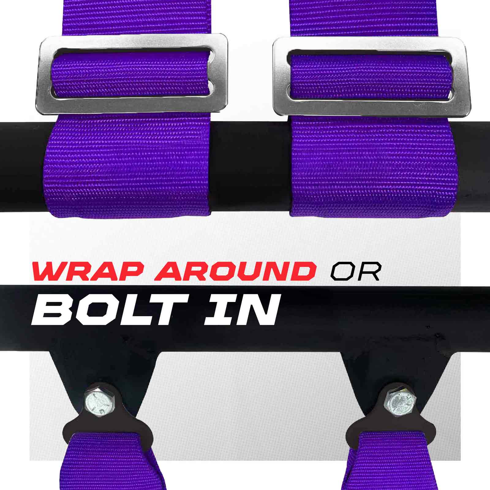 50 Caliber Racing 2" 4-Point UTV Harness - Latch & Link Quick Release - Image 35