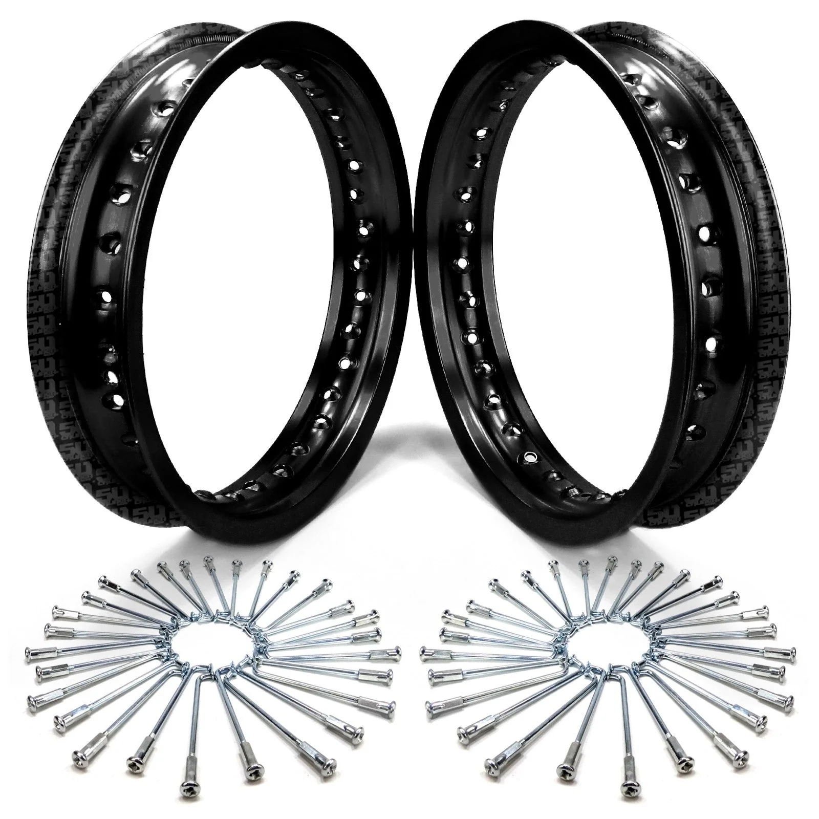 2 Pit Bike Rims 10 inch 28 Hole + Spokes - Image 9