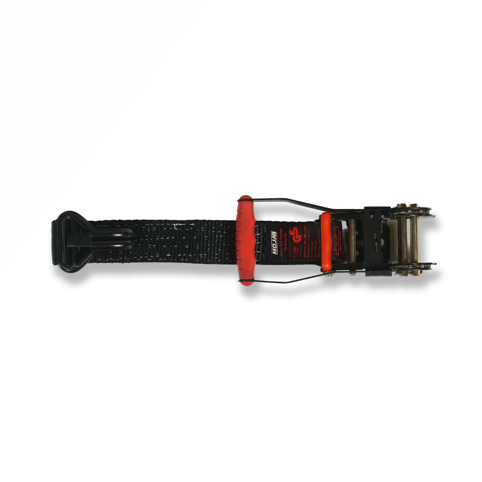 2" x 10' Ratchet Tie-Down (Closed hook) and 2'' x 39'' Axle Tie-Down Set (Pack of 4) (Lifetime Warranty) - Image 3