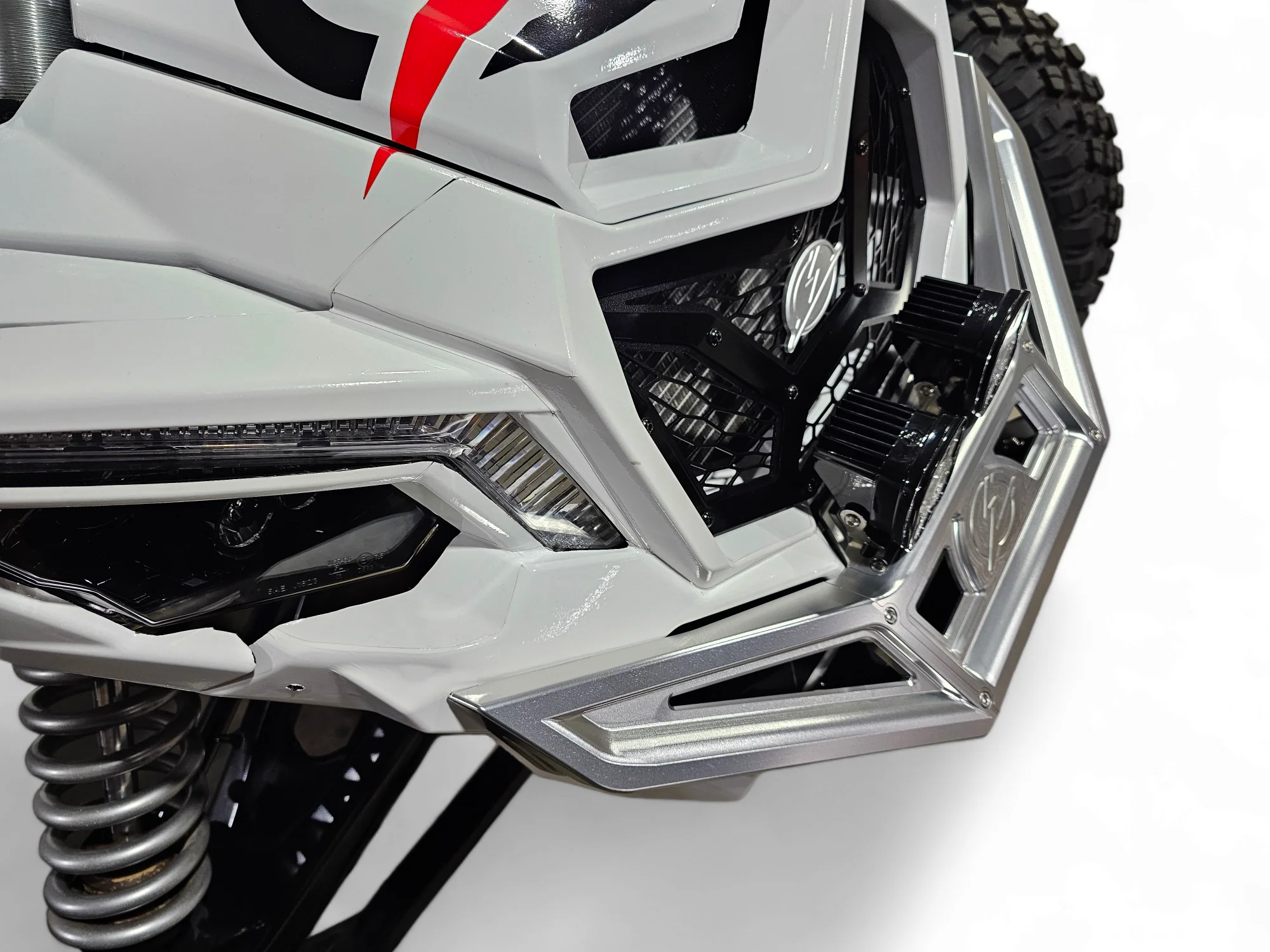 Can-Am Maverick X3 Front Winch Bumper (Clear Anodize) - Image 14