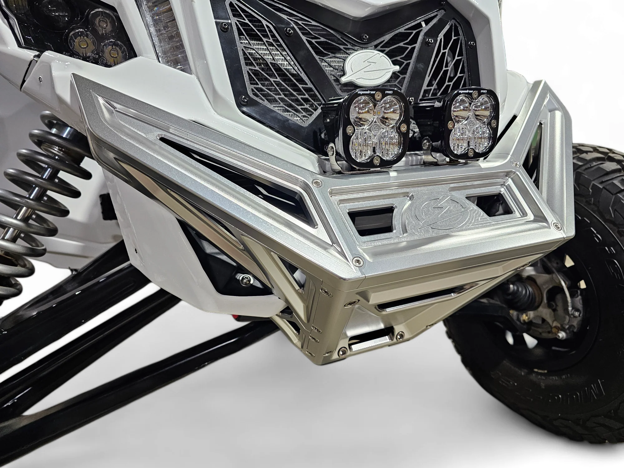 Can-Am Maverick X3 Front Winch Bumper (Clear Anodize) - Image 17