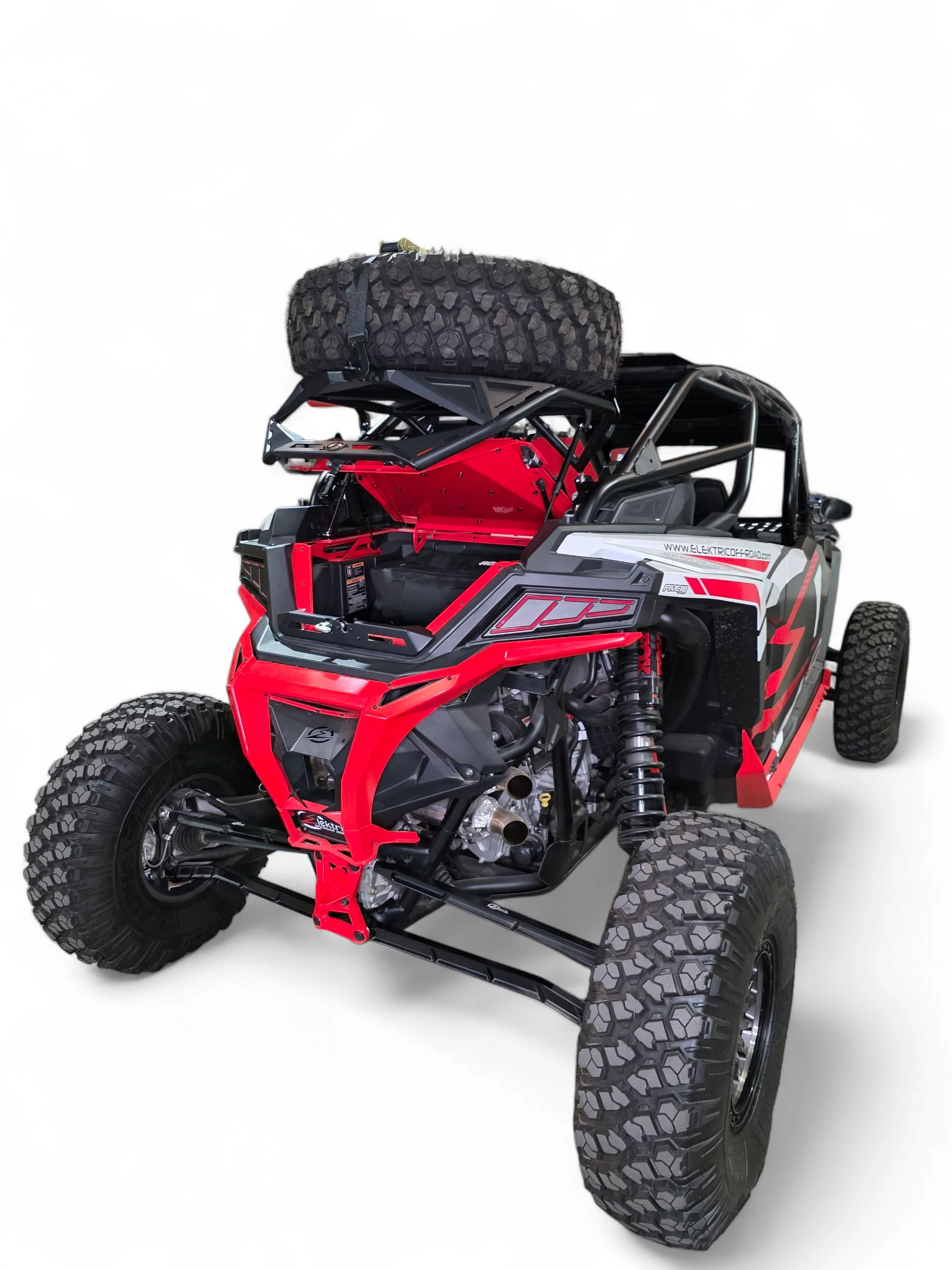 2020+ Polaris RZR Pro XP / Pro R / Turbo R High Clearance Tire Rack by Elektric Offroad - Image 2