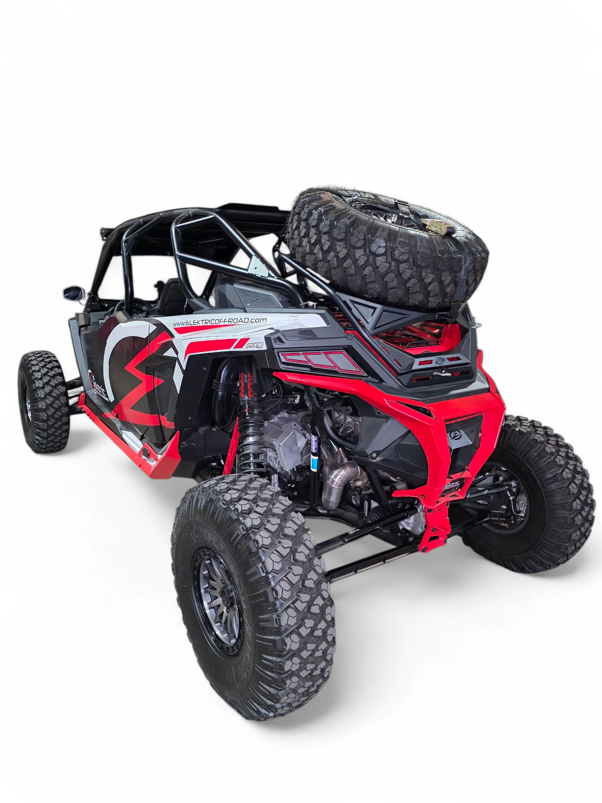 2020+ Polaris RZR Pro XP / Pro R / Turbo R High Clearance Tire Rack by Elektric Offroad - Image 9