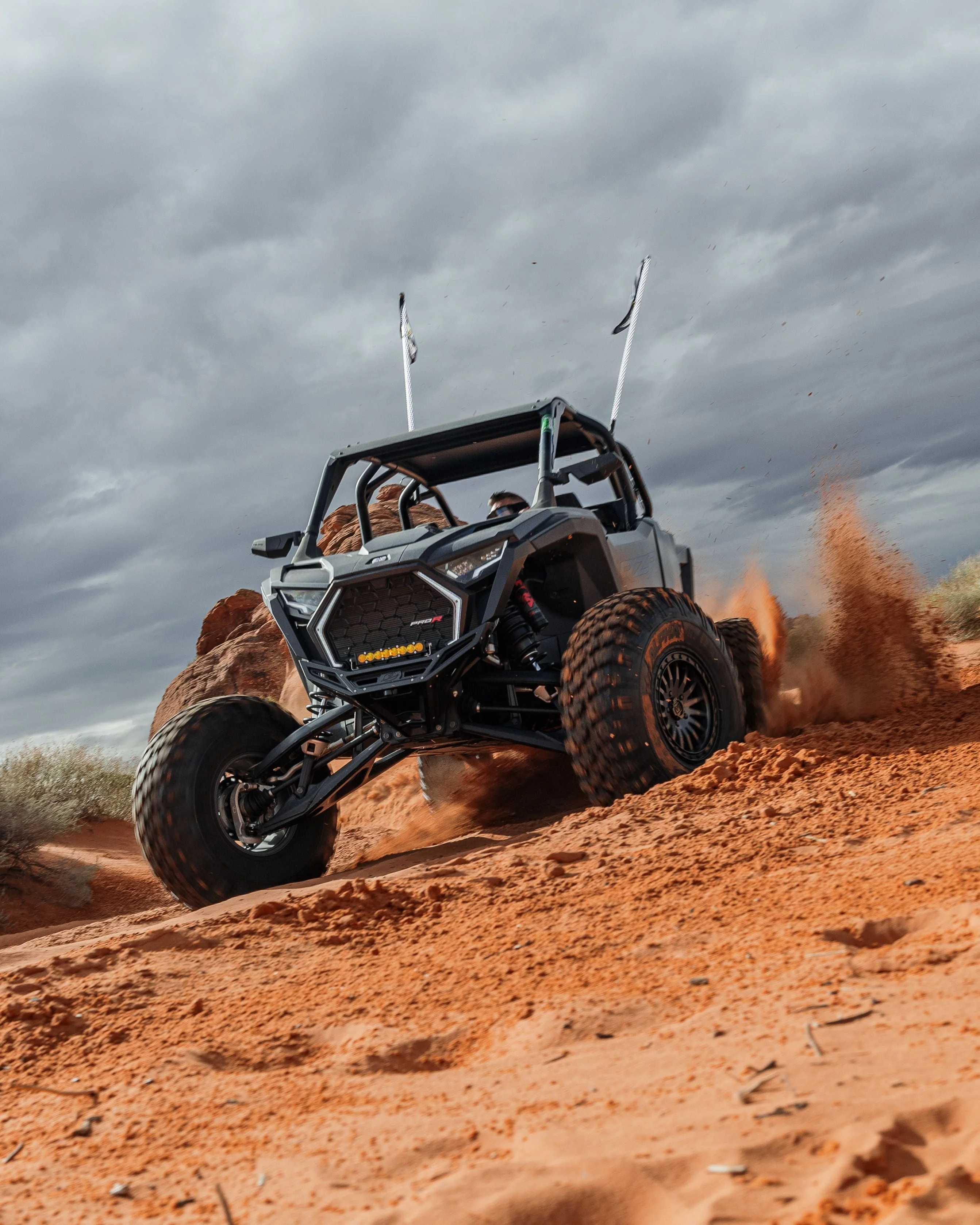 2022-2025 Polaris RZR Pro R, Pro S, Turbo R Machined Billet Front Winch Bumper (Black Anodize) - Image 3