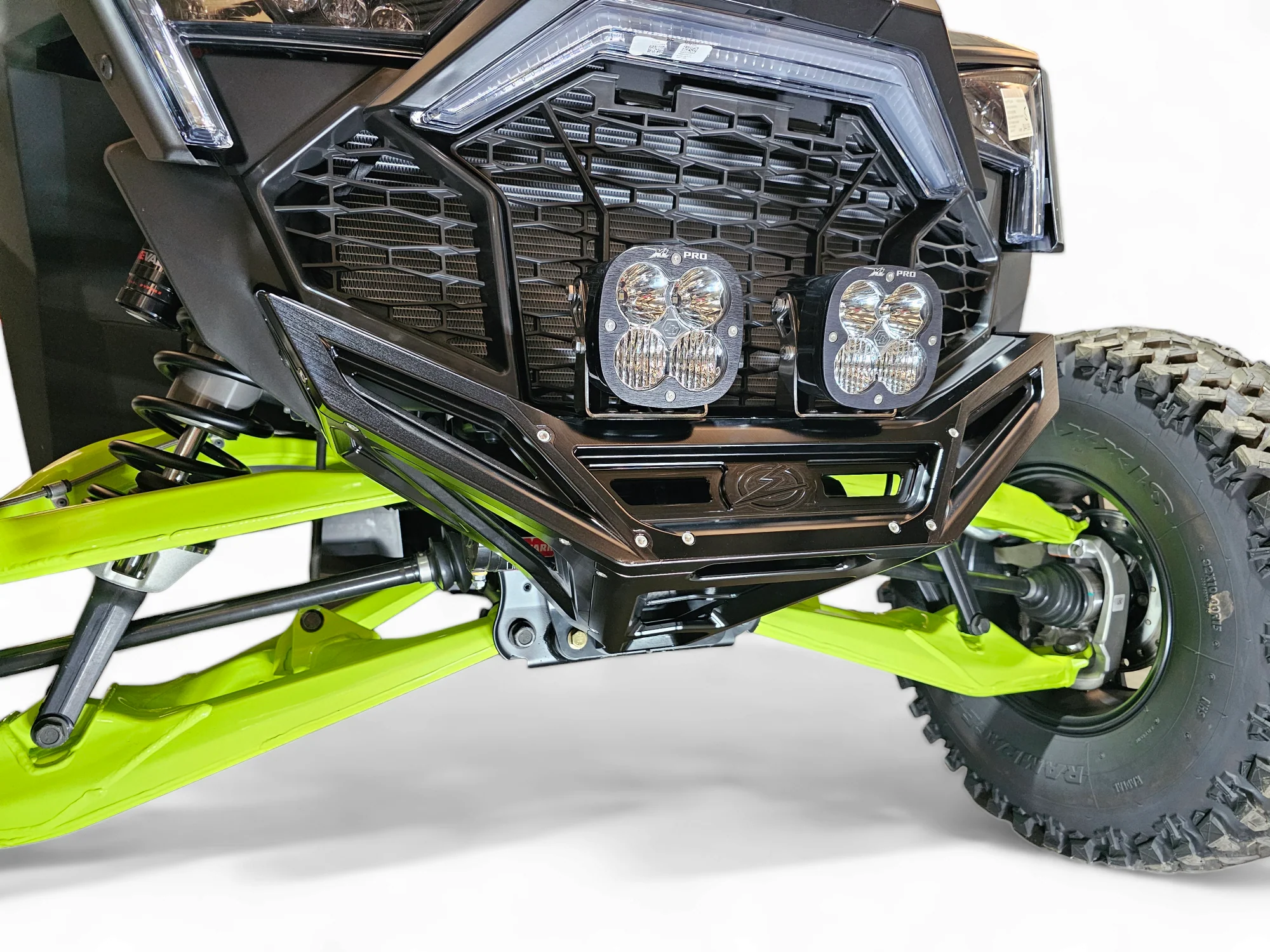 2022-2025 Polaris RZR Pro R, Pro S, Turbo R Machined Billet Front Winch Bumper (Black Anodize) - Image 9