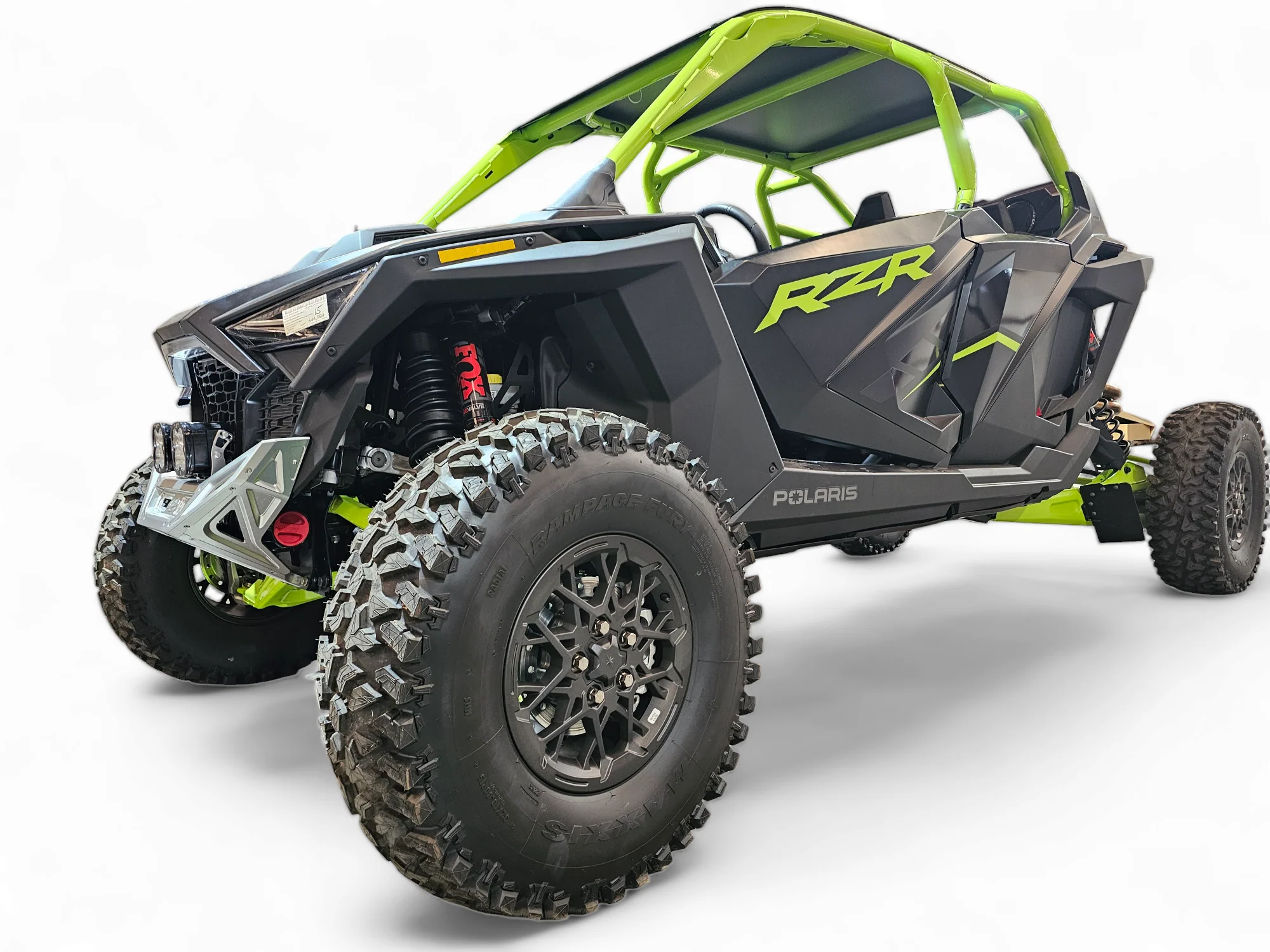 2022-2025 Polaris RZR Pro R, Pro S, Turbo R Machined Billet Front Winch Bumper (Clear Anodize) - Image 4