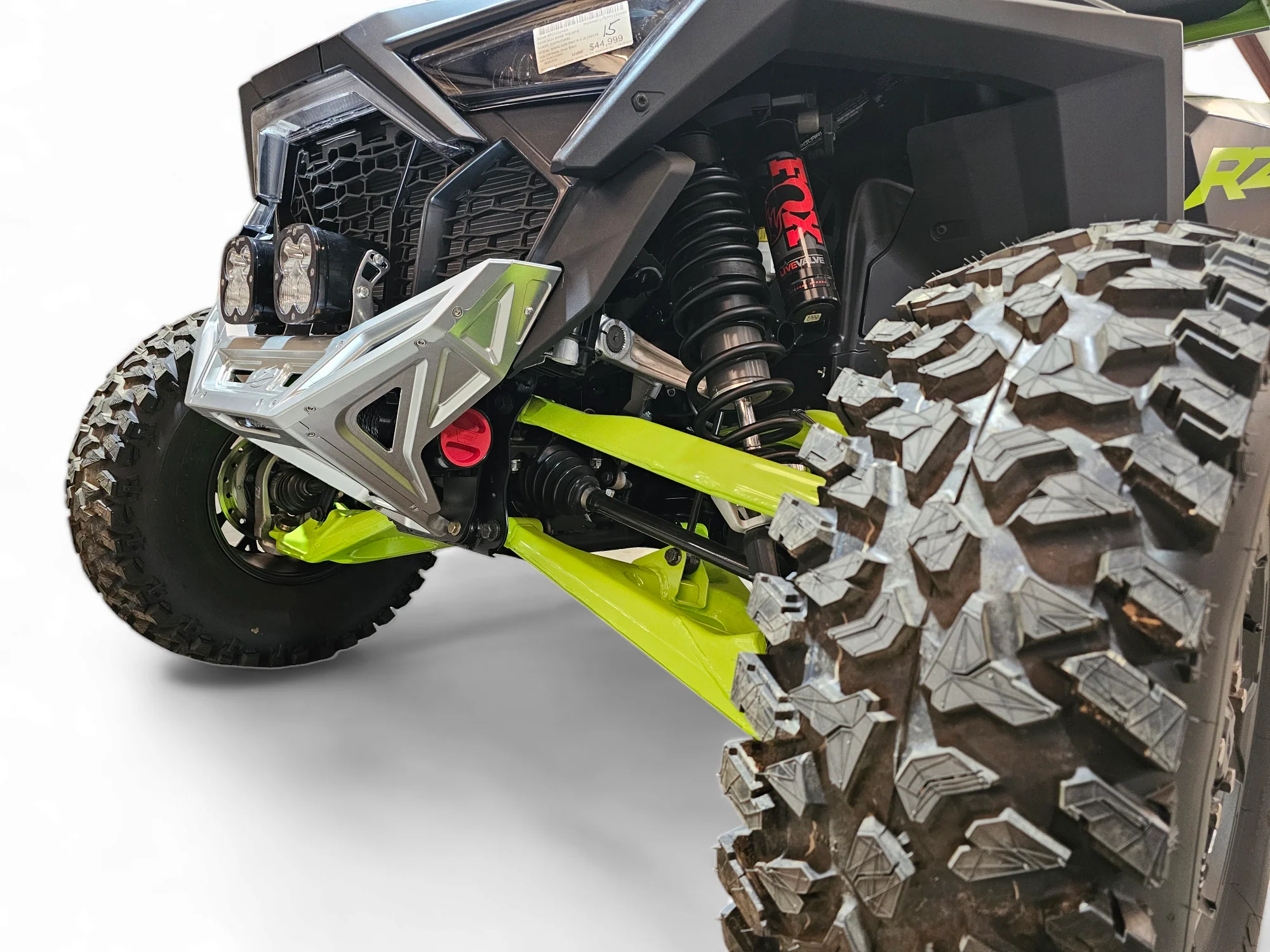 2022-2025 Polaris RZR Pro R, Pro S, Turbo R Machined Billet Front Winch Bumper (Clear Anodize) - Image 7