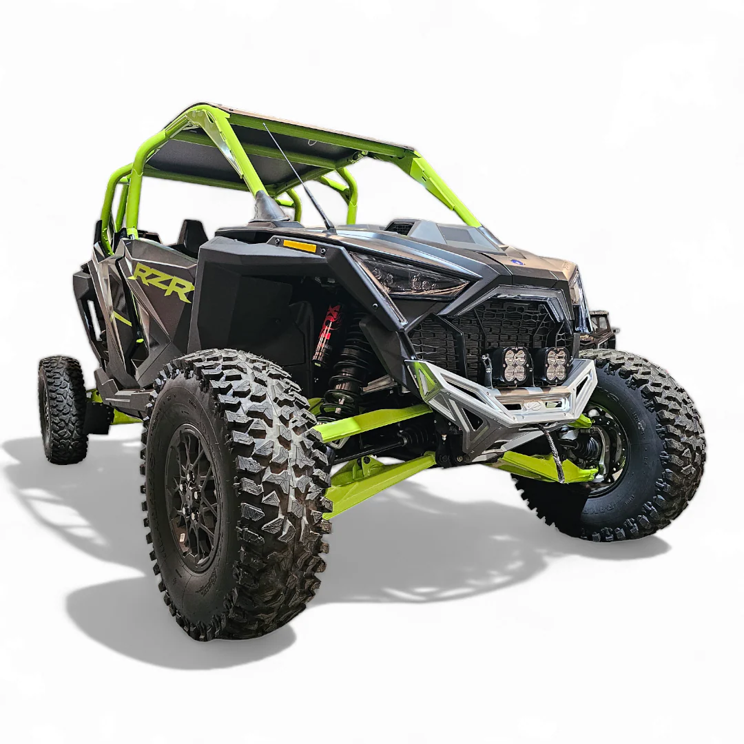 2022-2025 Polaris RZR Pro R, Pro S, Turbo R Machined Billet Front Winch Bumper (Clear Anodize) - Image 9