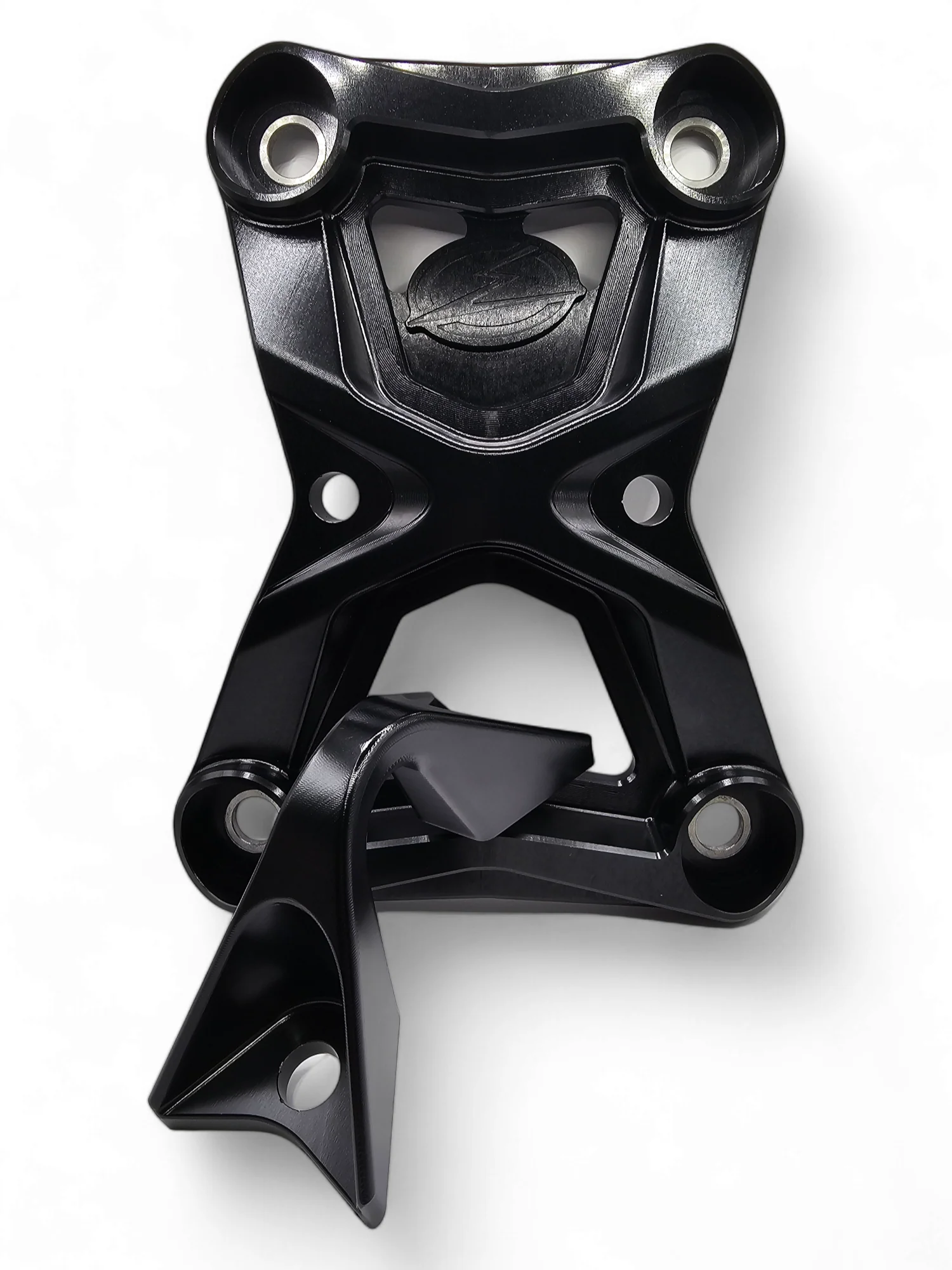 2022-2025 Polaris RZR Turbo R/Pro R Radius Rod Plate with Tow Hook - Black - Image 2