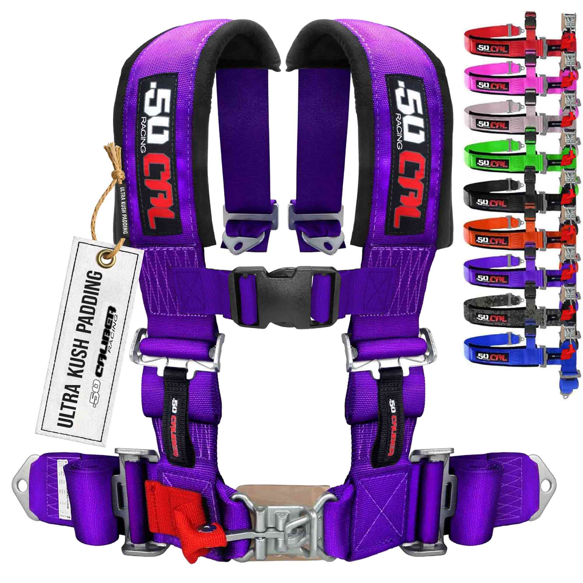 50 Caliber Racing 3" 4-Point UTV Harness | Latch & Link Quick Release | 9 Colors - Image 16