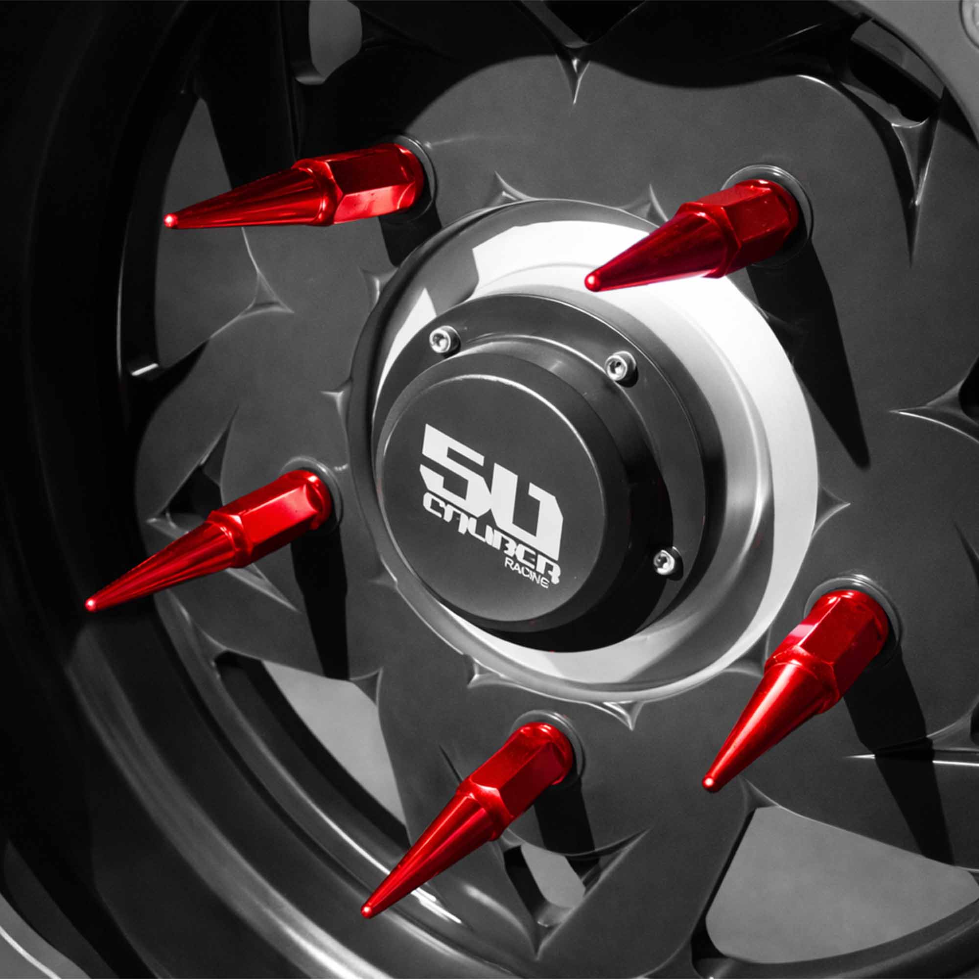 3/8-24 Extended Spike Lug Nuts - 3.5" Hardened Steel + 60° Taper Seat - Set of 16 (Polaris ATV & UTV) - Image 23