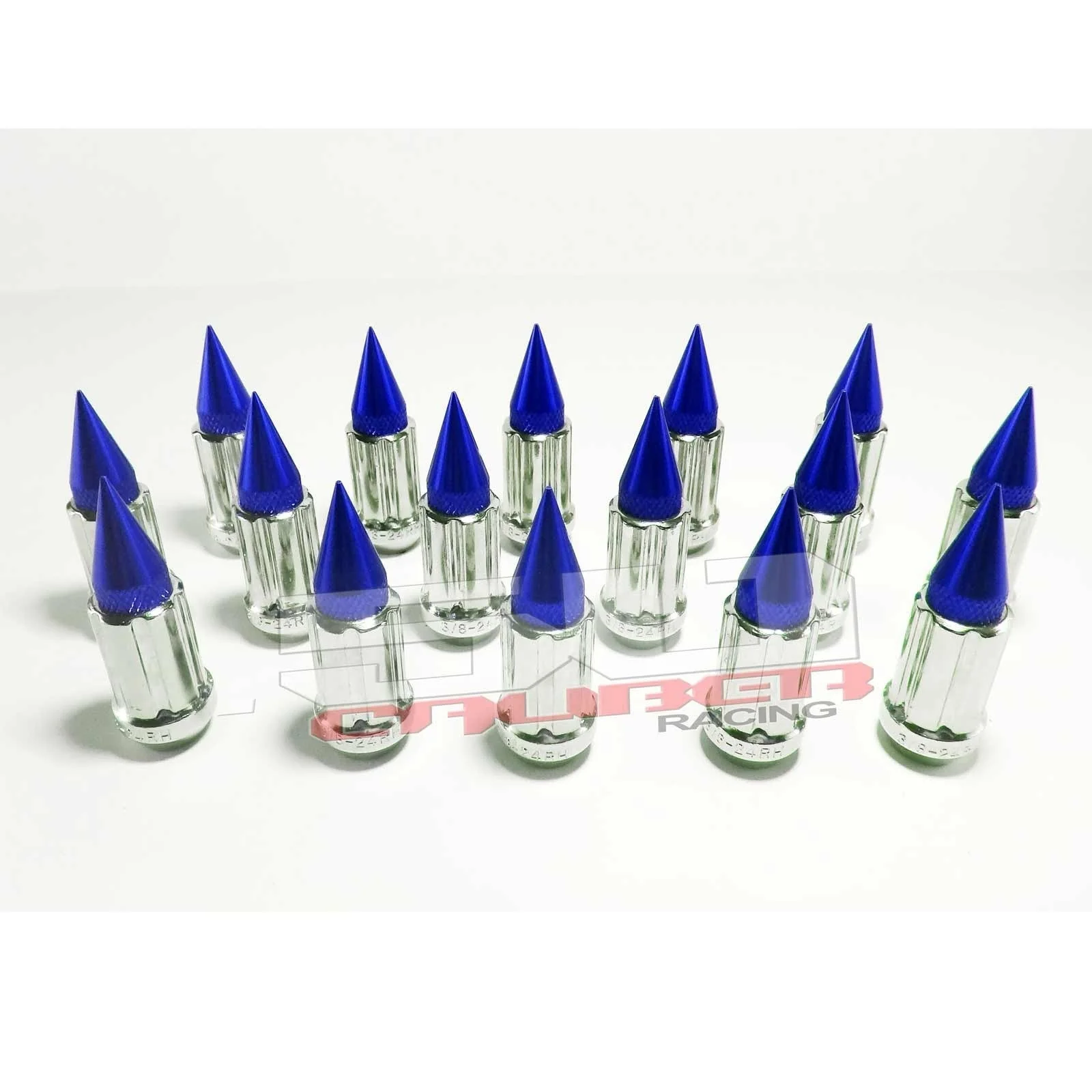 3/8 x 24 Chrome Spiked Lug Nuts - 16 Pack - Image 10