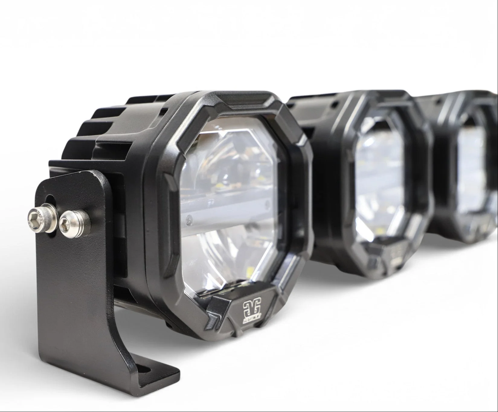 3 Light U-Con Interlocking Off Road LED Pod With Amber or White DRL Running Light - Image 5