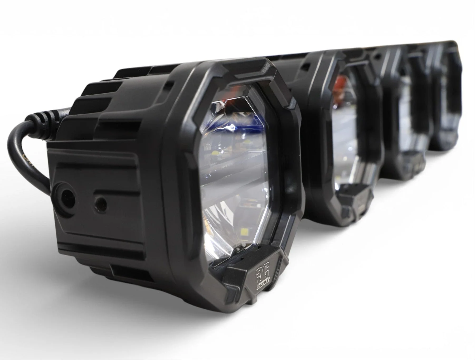 3 Light U-Con Interlocking Off Road LED Pod With Amber or White DRL Running Light - Image 6