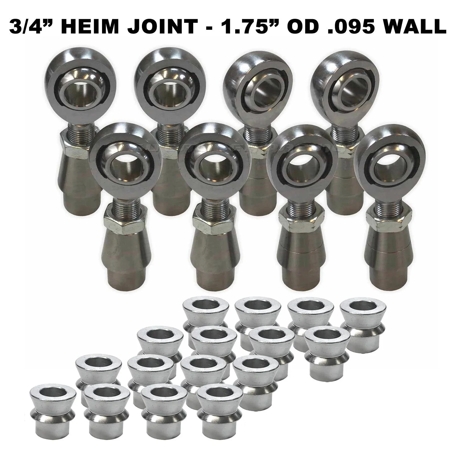 4 Link Rod End Kit -  3/4" Chromoly Heim - 1.75" OD Tubing - Image 5
