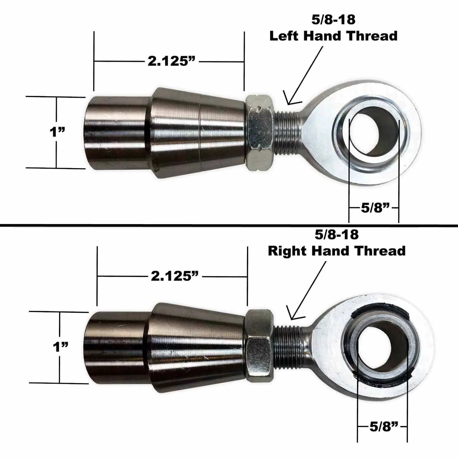4 Link Rod End Kit - 5/8 Chromoly Heim - 1.25 OD Tubing - Image 5