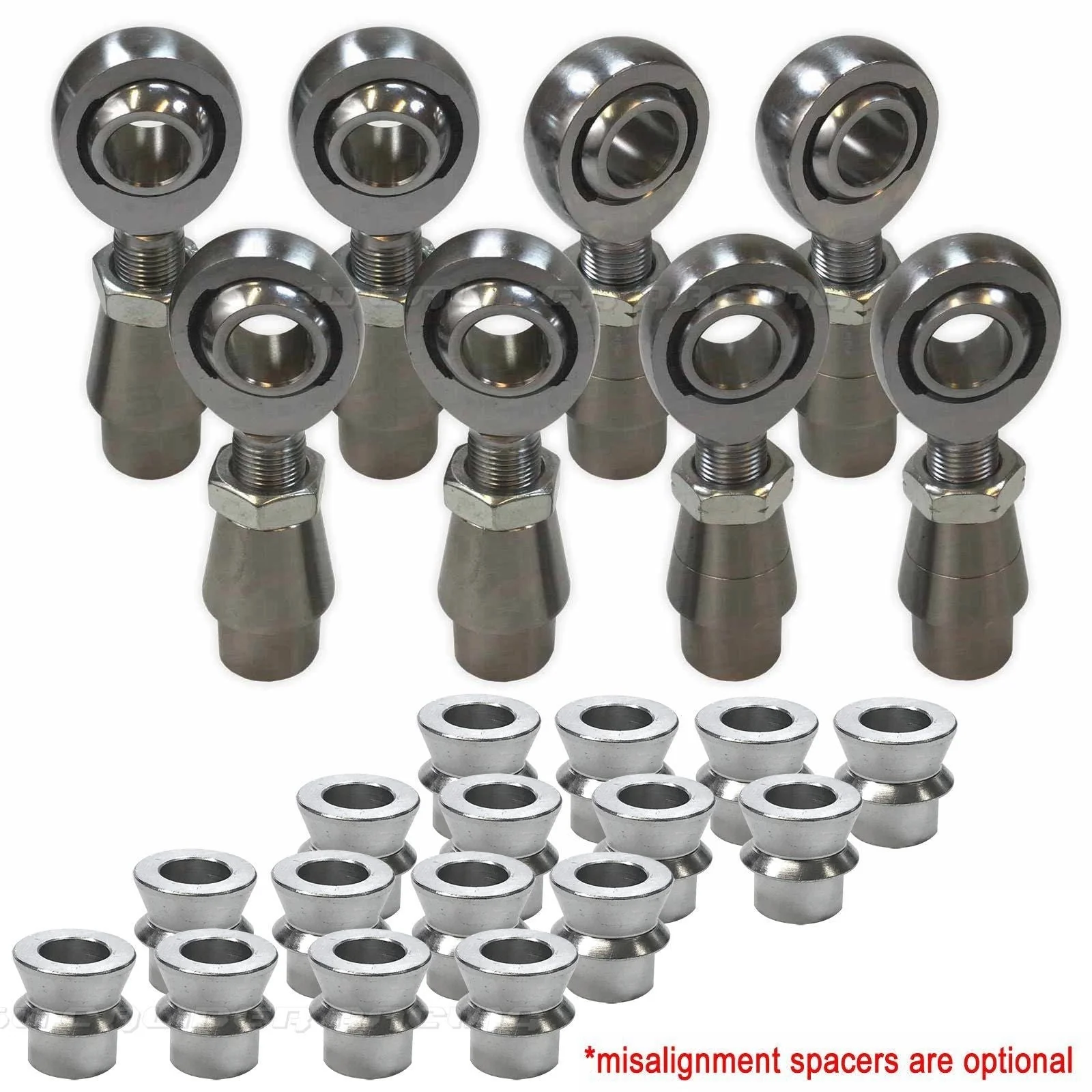 4 Link Rod End Kit - 7/8" Chromoly Heim - 1.75" OD Tubing - Image 2