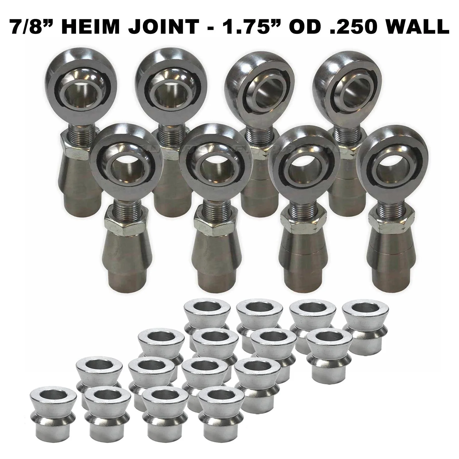 4 Link Rod End Kit - 7/8" Chromoly Heim - 1.75" OD Tubing - Image 3