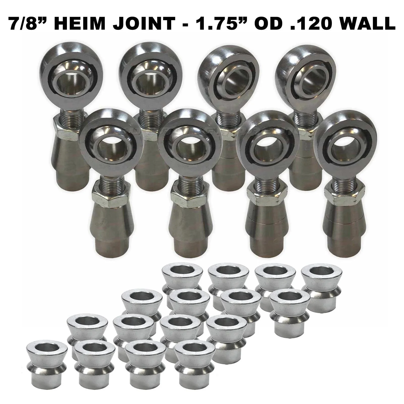 4 Link Rod End Kit - 7/8" Chromoly Heim - 1.75" OD Tubing - Image 5