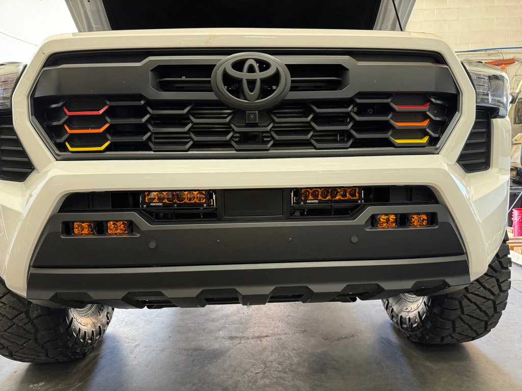 4th Gen Tacoma Behind the Grill Dual 6" Bar Kit - Amber Lens - Image 3