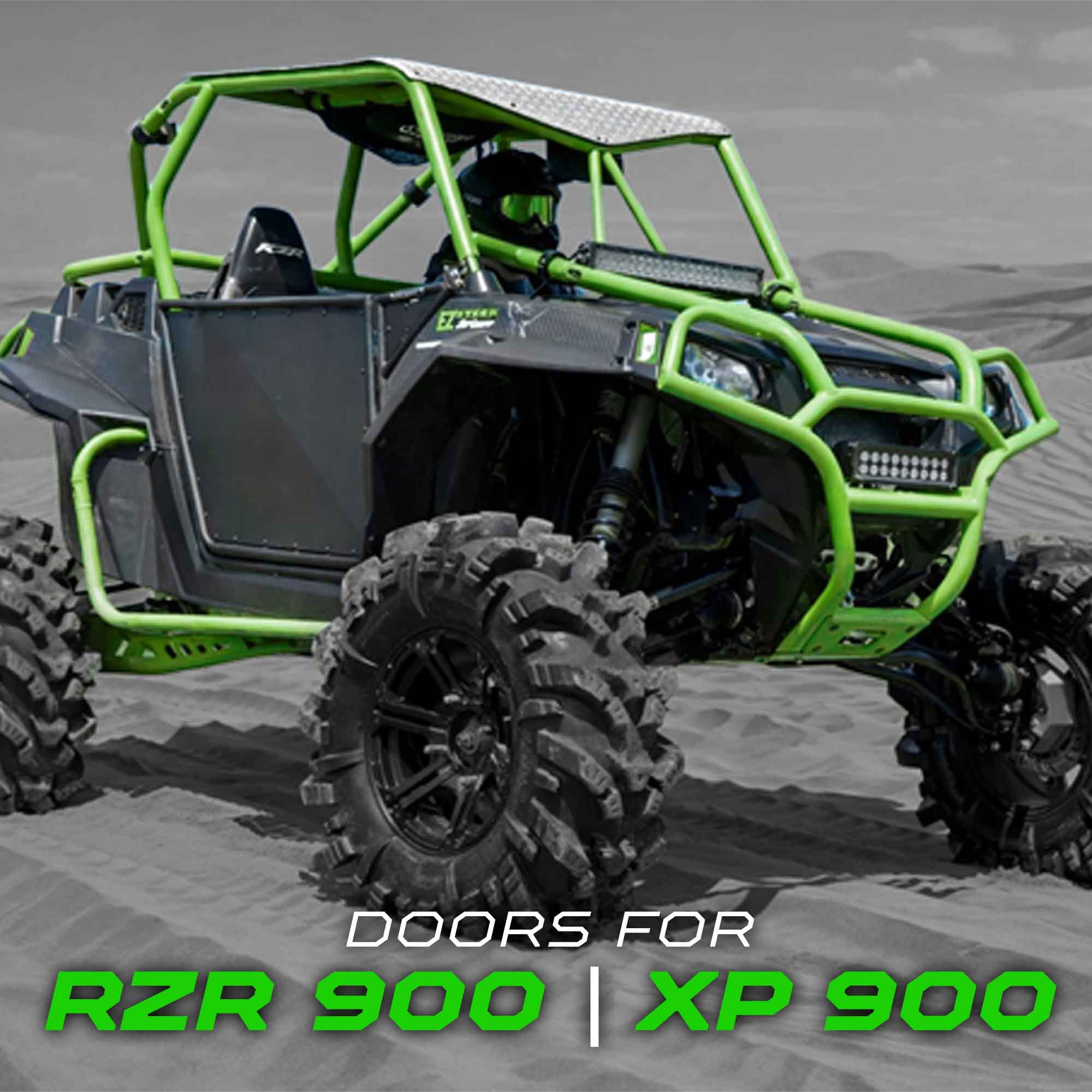 50 Caliber Racing RZR Doors with Slam Latches - Black Panel/Frame - Image 7