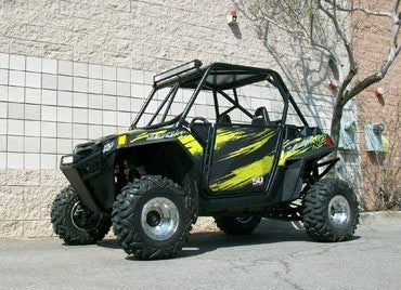 50 Caliber Racing RZR Doors with Slam Latches - Black Panel/Frame - Image 9