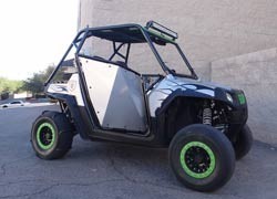 50 Caliber Racing RZR Doors with Slam Latches - White Panel/Black Frame - Image 14
