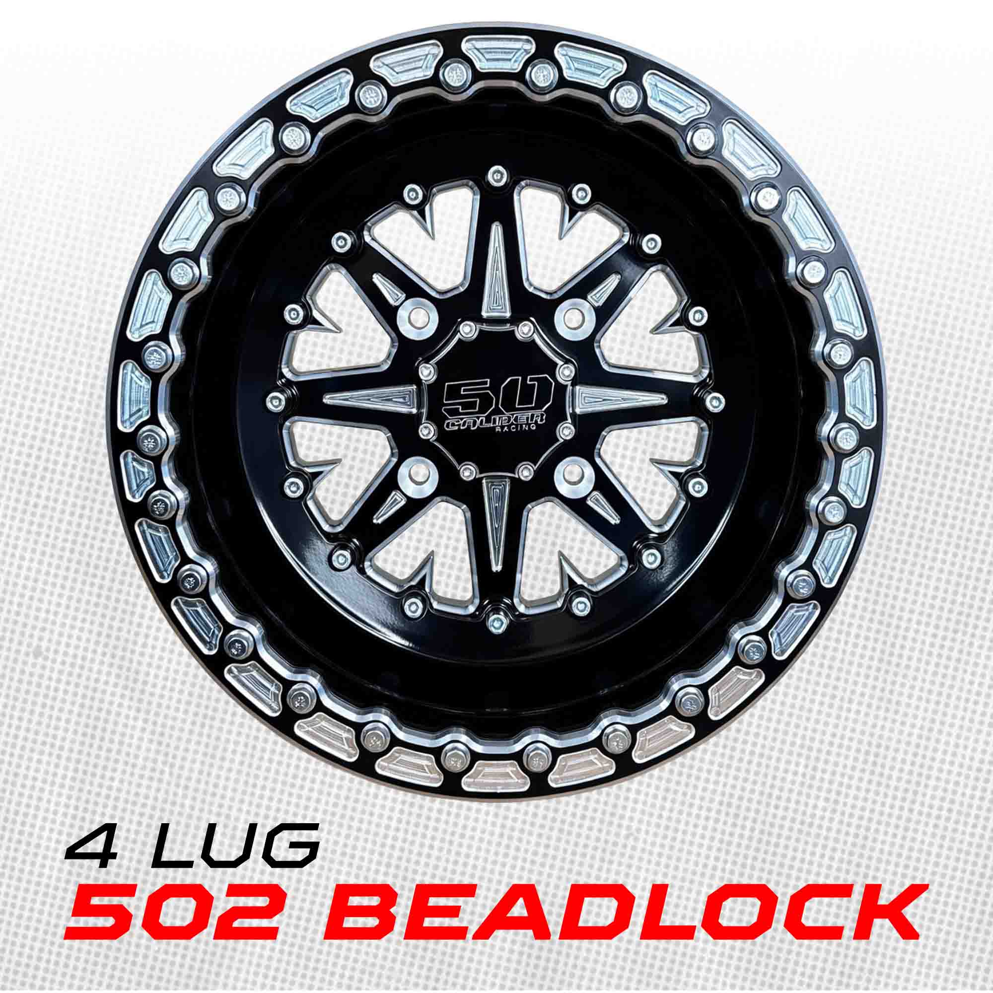 502 Billet Aluminum Beadlock Wheel - Black - Image 3