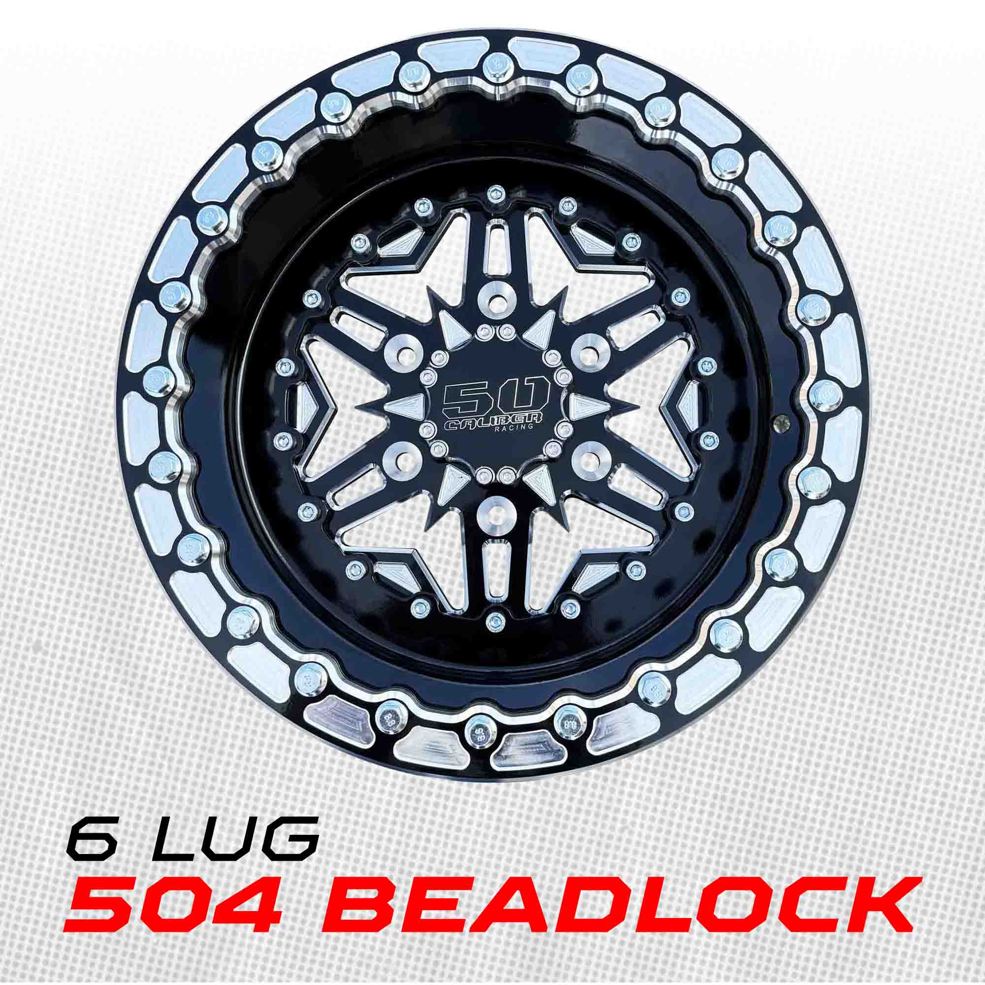 504 Billet Aluminum Can-Am Beadlock Wheel - Black - Image 3