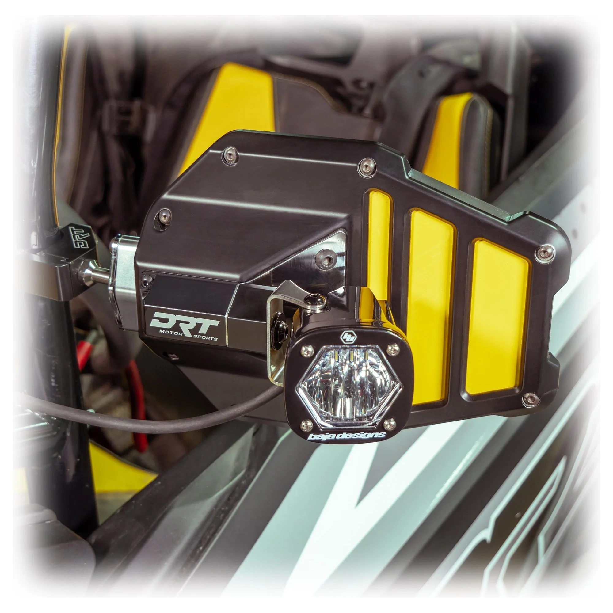 DRT Motorsports Aluminum Tactical Mirror Light Bracket Kit - Image 12