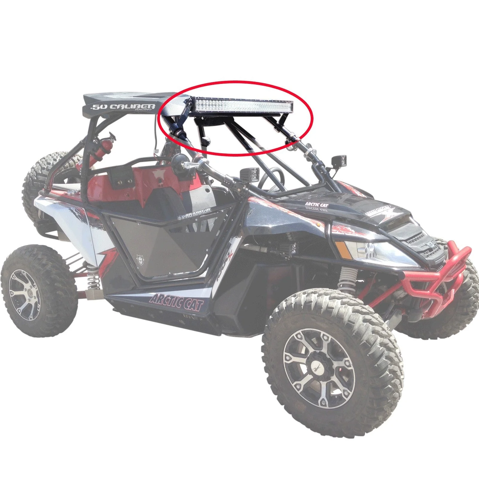 Arctic Cat Wildcat 40" LED Light Bar Mounts by 50 Caliber Racing - Image 9