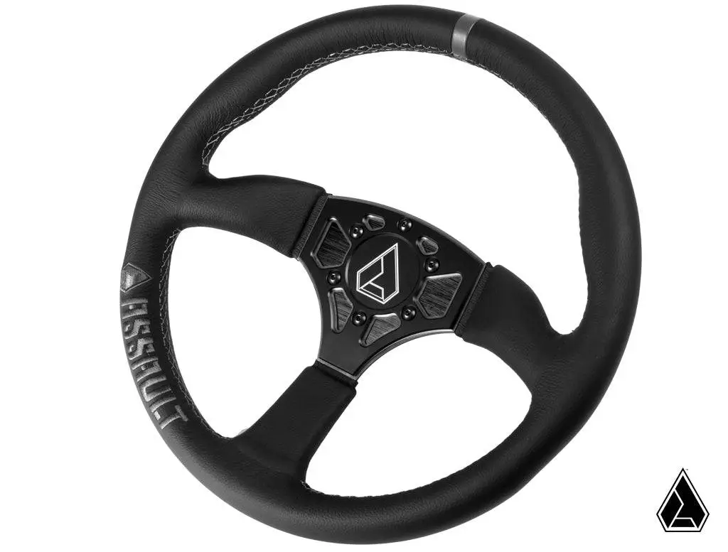 Assault Industries 350R Leather UTV Steering Wheel - Improved Grip + Rugged Design (2024) - Image 4