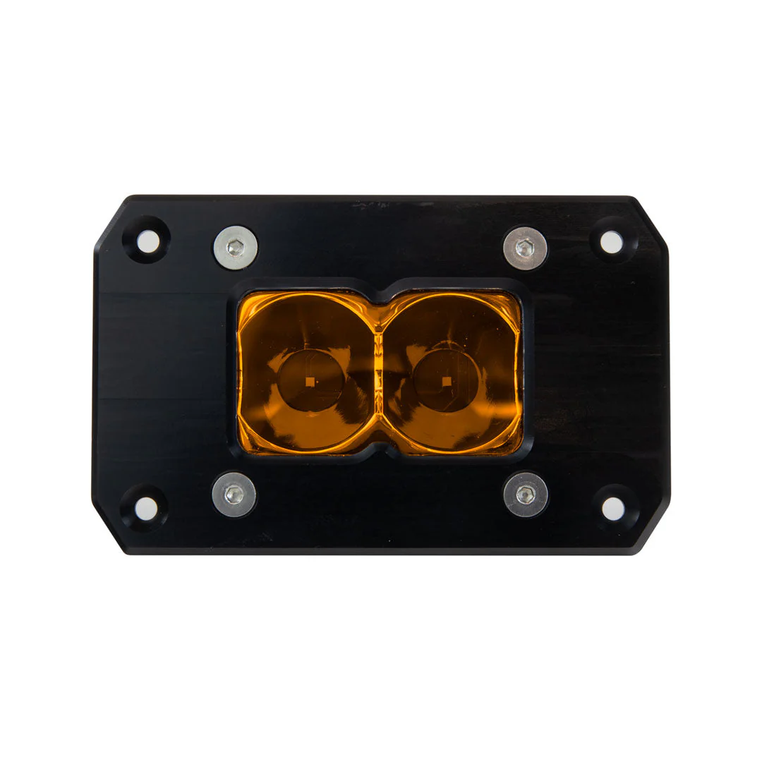 BA-2 Flush Mount Amber LED Pod Light - Image 2