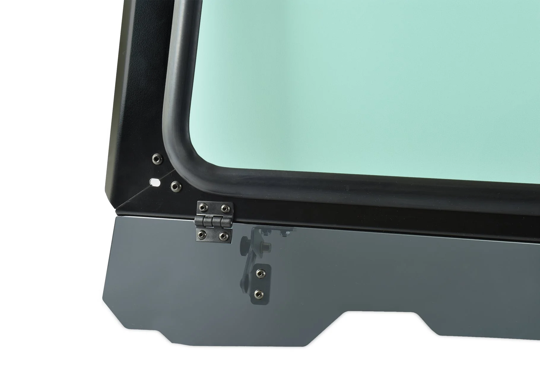 Black Vented Glass Windshield for RZR 900, 1000, Turbo with Wiper - Ventilation + Durability (2015-2020) - Image 2