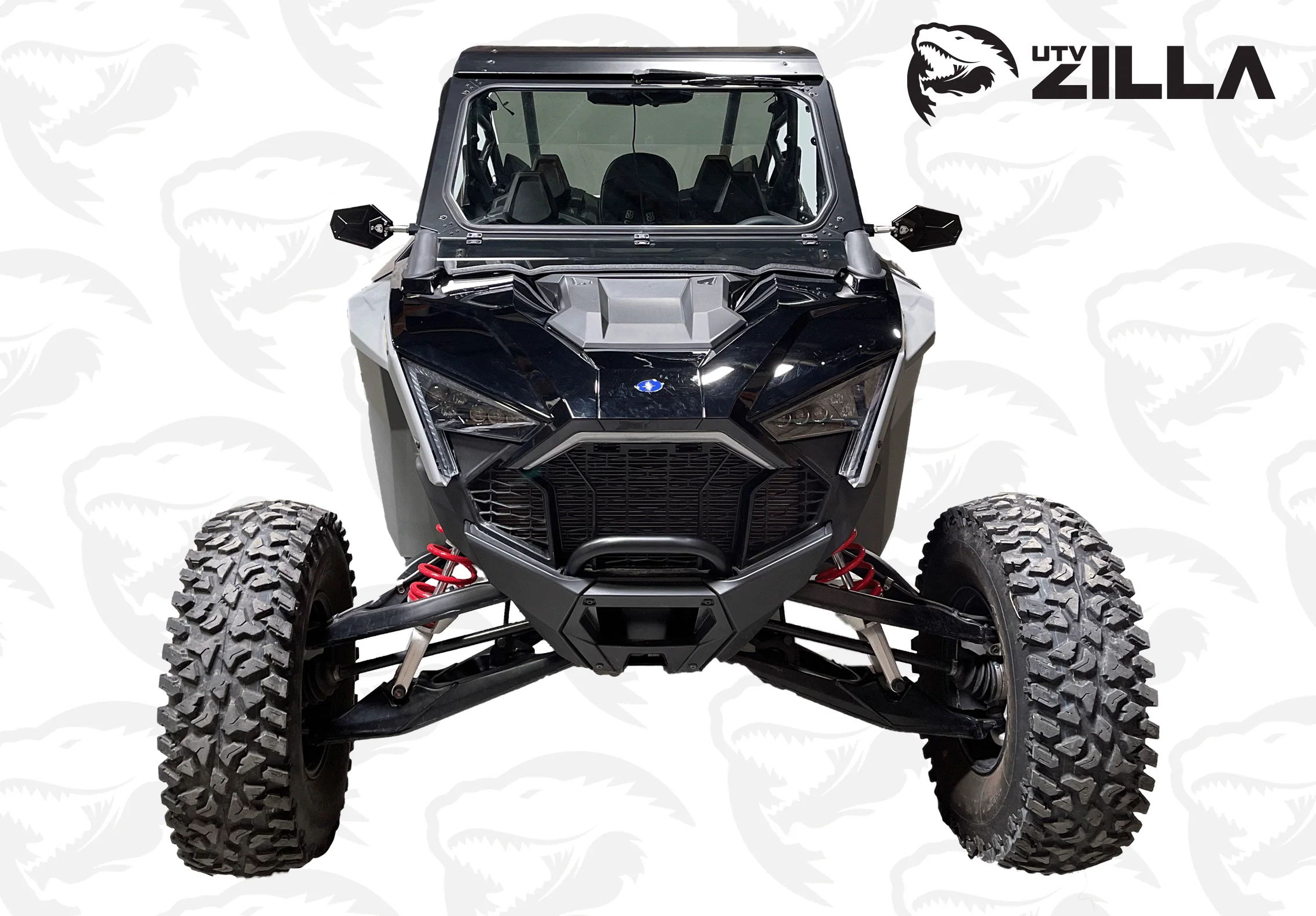 Black Vented Glass Windshield for RZR PRO/TURBO R - Safety + Durability (2020-2024) - Image 3