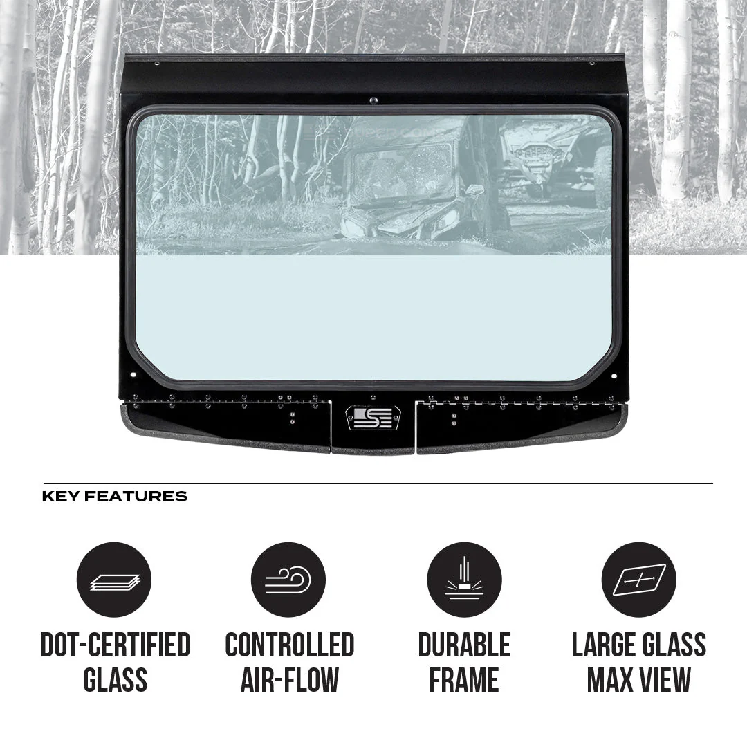 Can-Am Commander Vented Front Windshield - Image 2