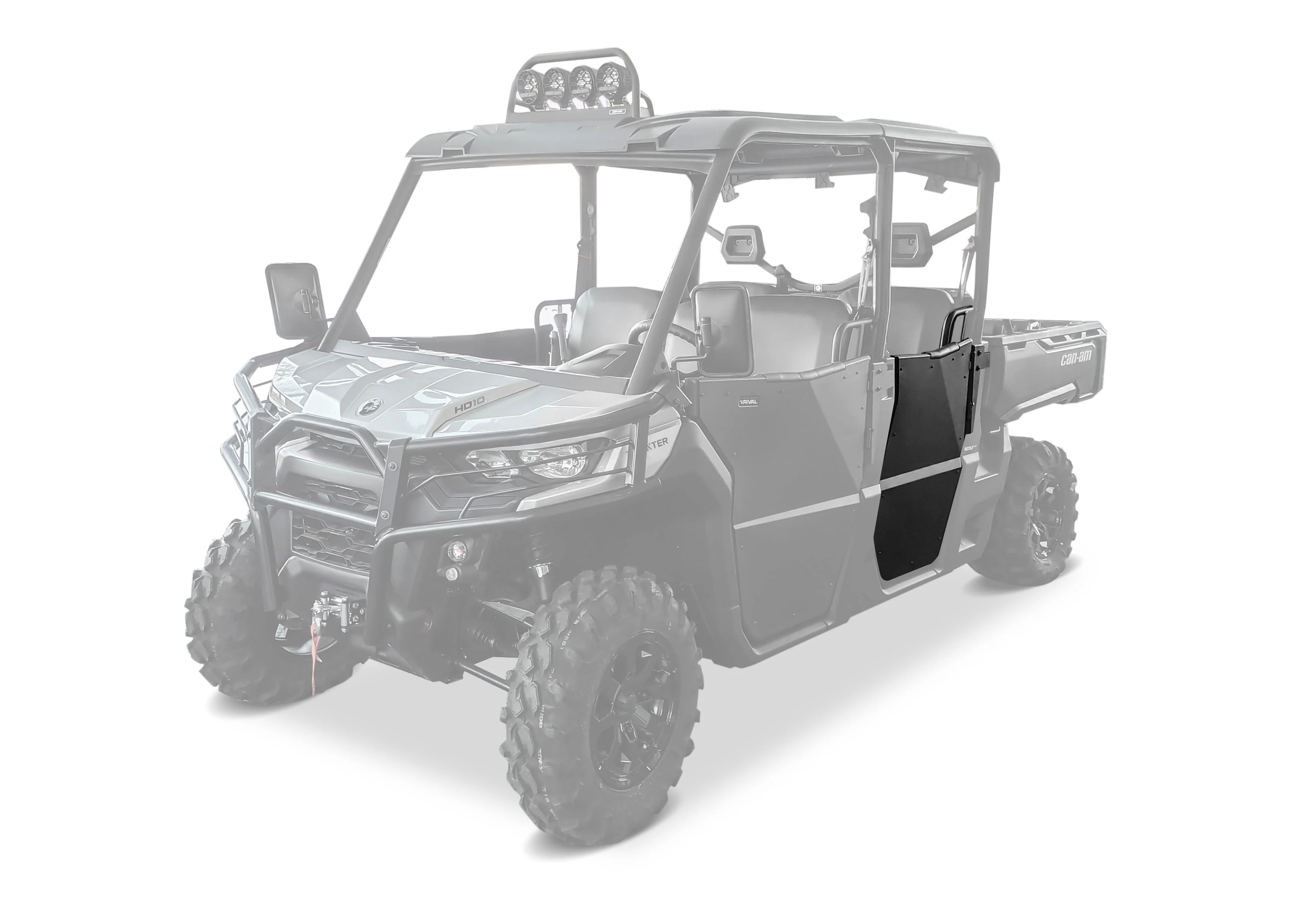 Can-Am Defender Max Rear Half Doors by Rival Powersports USA - Image 2