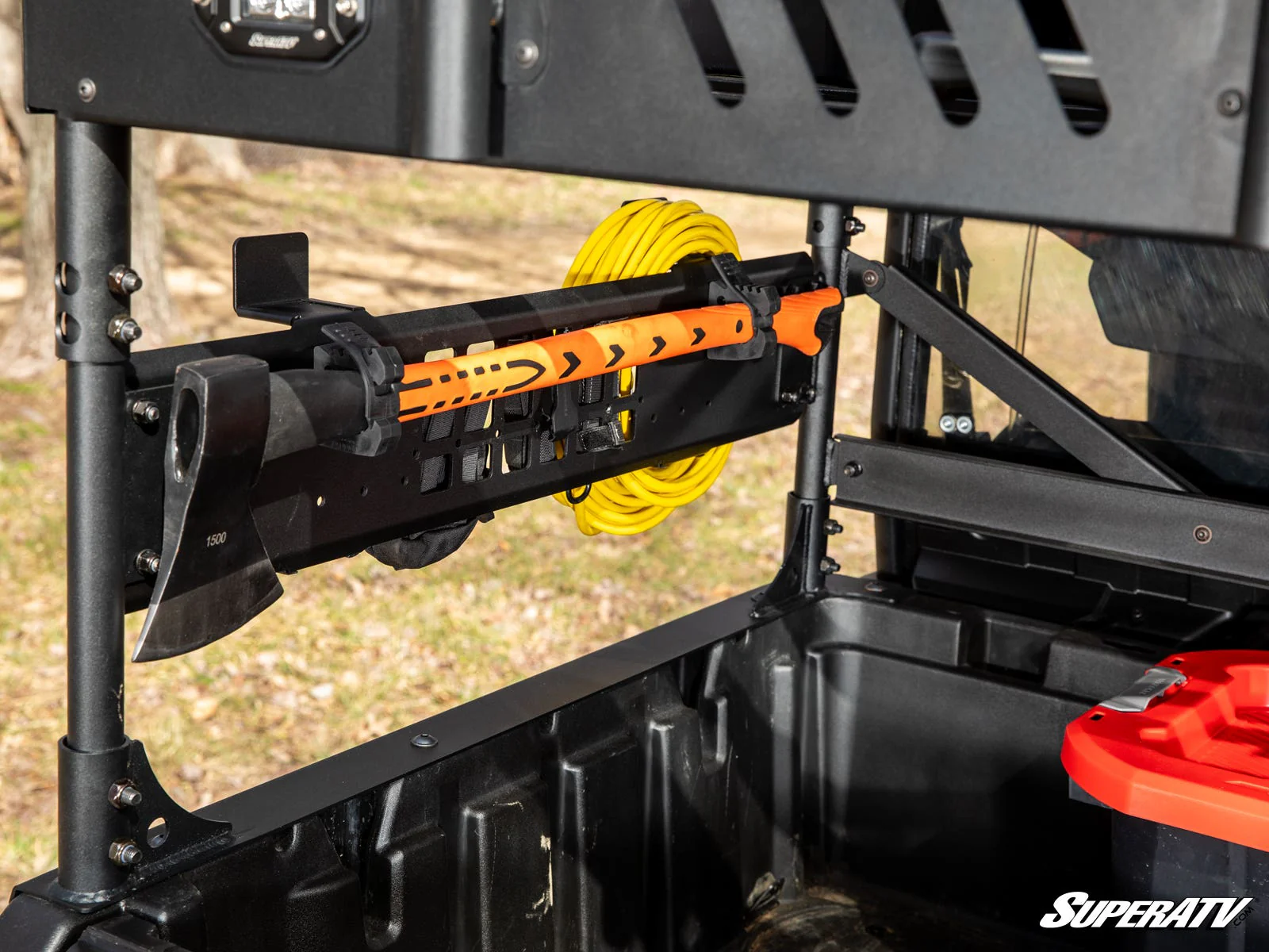 SuperATV Can-Am Defender MAX Outfitter Bed Rack - Versatile Storage + Durable Build (2017+) - Image 7
