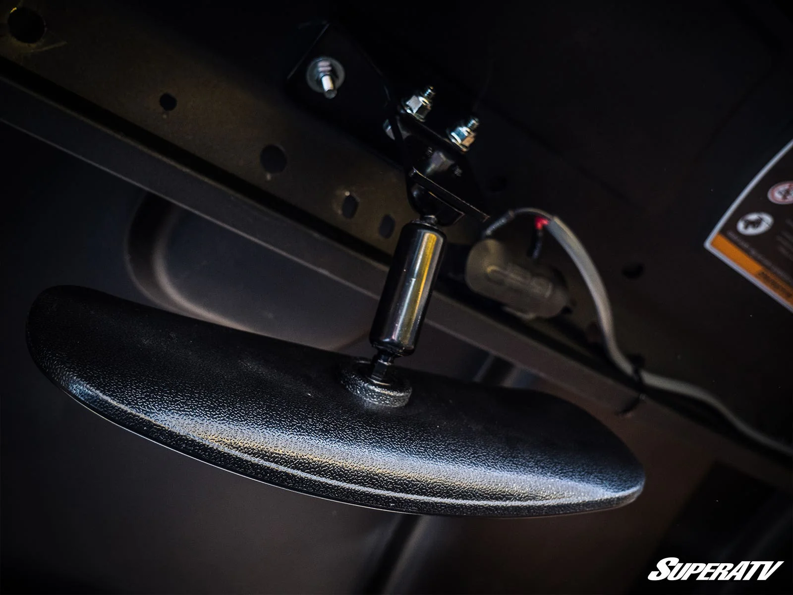 SuperATV Can-Am Defender Rear View Mirror - Wide-Angle Visibility + Adjustable (2022+) - Image 3
