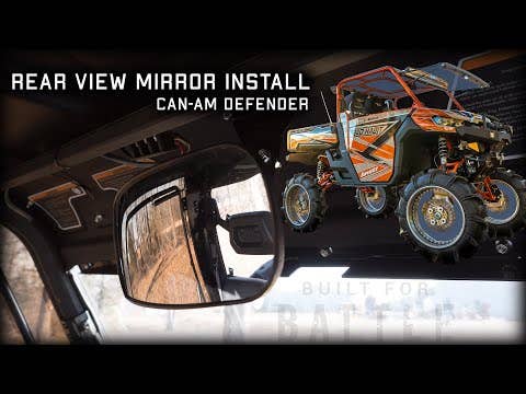 SuperATV Can-Am Defender Rear View Mirror - Wide-Angle Visibility + Adjustable (2022+) - Image 7