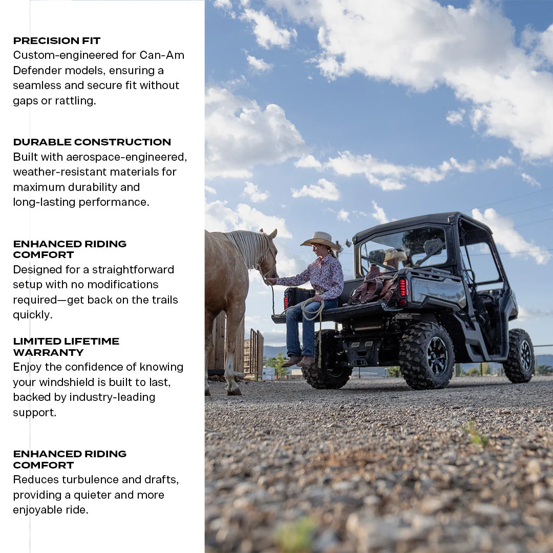 Can-Am Defender Tinted Rear Windshield - Image 3