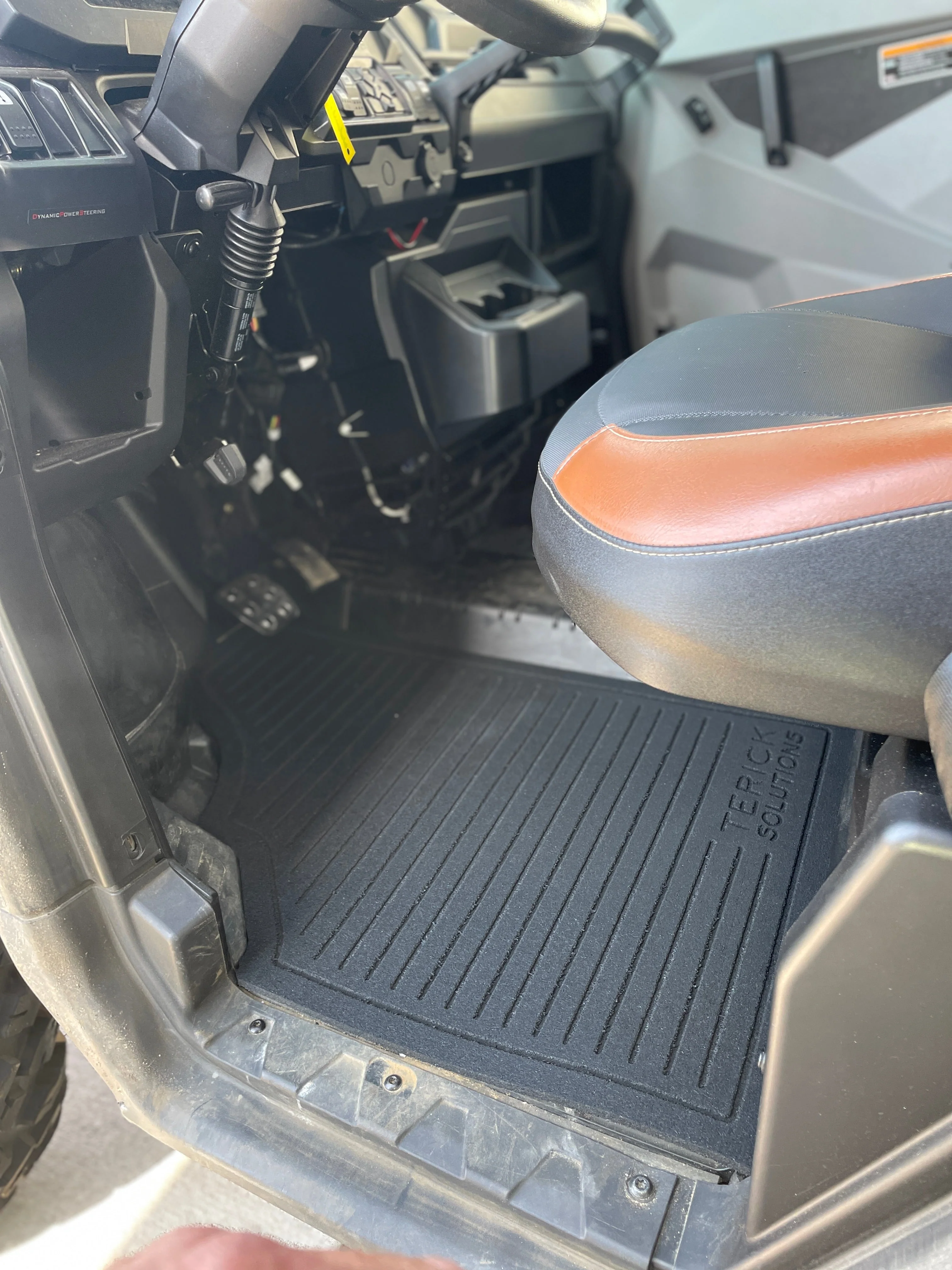 Can-Am Defender Rubber Floor Mats - Custom Fit + Insulation (2016-2025) - Image 5