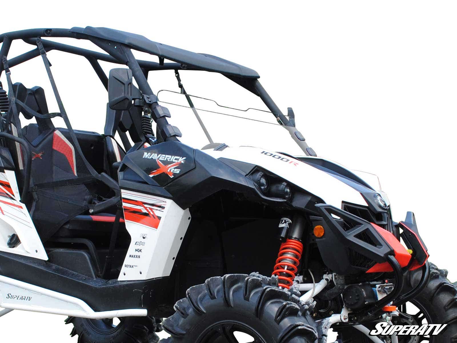 SuperATV Can-Am Maverick Half Windshield - Wind Protection + Durability (2013-2018)