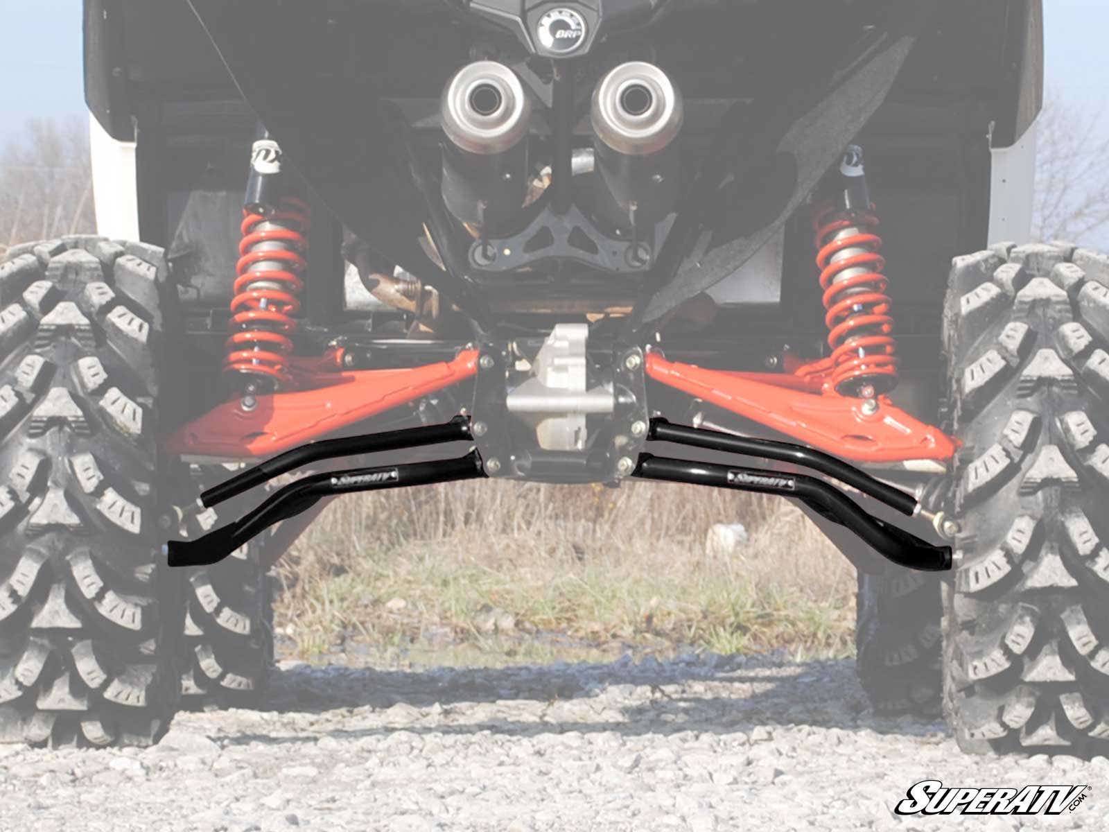 SuperATV Can-Am Maverick High Clearance Rear A-Arms - +1.5" Ground Clearance + Adjustable Camber (2013-2018) - Image 4